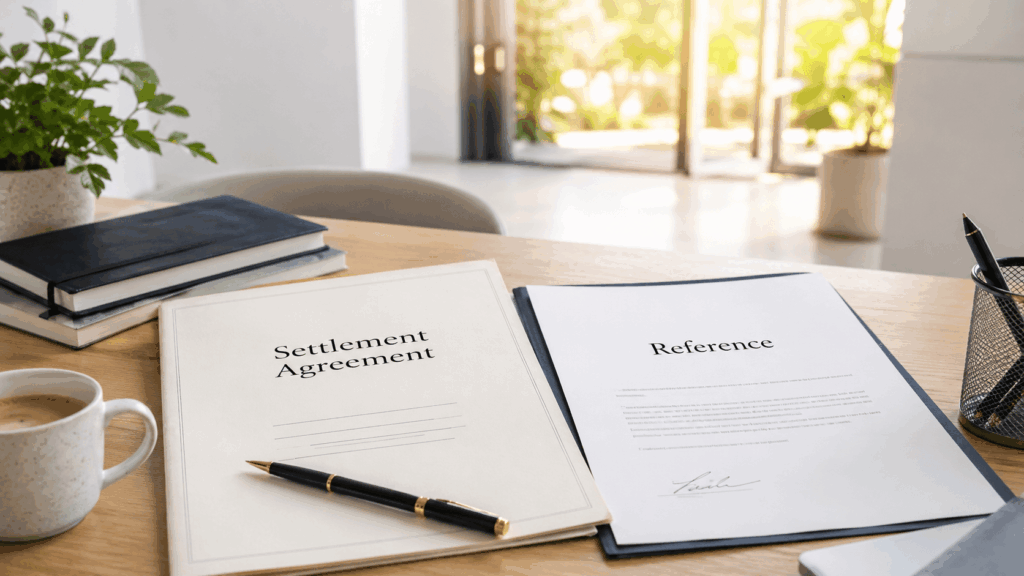 settlement agreement and reference